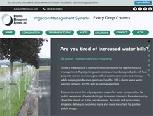 Tablet Screenshot of irrigationmanagementsystems.com